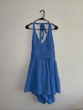 American Eagle Outfitters Periwinkle Smocked Top
